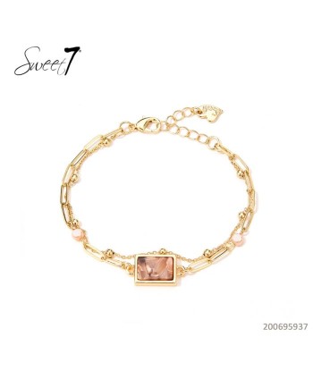 SWEET7 armband met natuurkleurige steen
