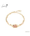 SWEET7 armband met natuurkleurige steen