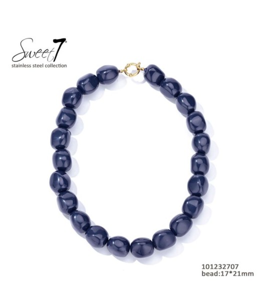 SWEET 7 korte blauwe ketting