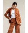 Her. blazer in fijne ribfluweel