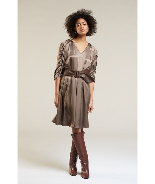 Her. korte jurk in viscose
