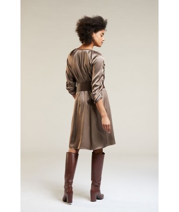 Her. korte jurk in viscose