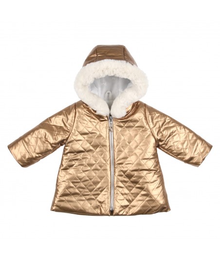GYMP goudkleurig vestje met kap