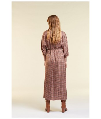 HER. midi jurk met kleine ruitenprint