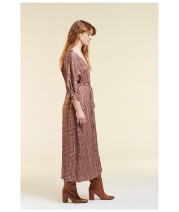 HER. midi jurk met kleine ruitenprint
