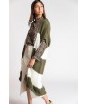 FOUR ROSES lange gebreide cardigan