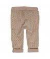 GYMP bruine broek met fijne print in zwart en goud
