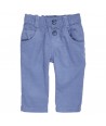GYMP blauwe broek in soepele ribfluweel
