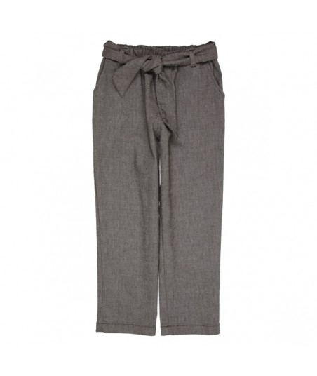 GYMP 7/8 bruine broek met riem