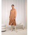 ATMOS camel kleurige midi jurk