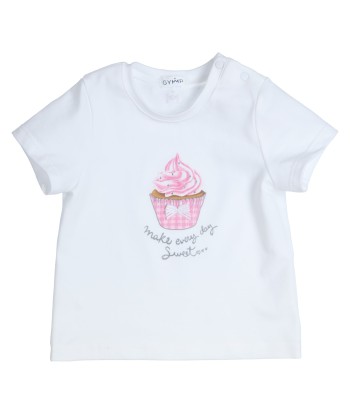 GYMP wit t-shirt met cupcake