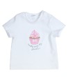 GYMP wit t-shirt met cupcake
