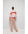 HER. roze broek met rechte pijpen