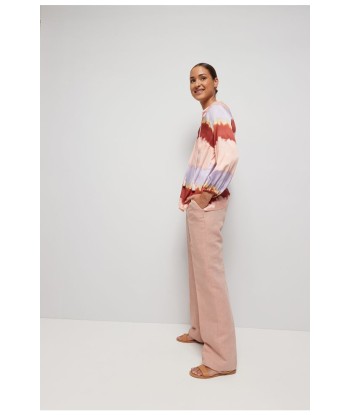 HER. roze broek met rechte pijpen