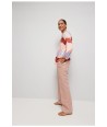 HER. roze broek met rechte pijpen