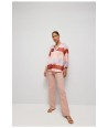 HER. roze broek met rechte pijpen