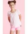 BLUE BAY korte roze jeans short