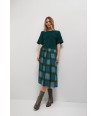HER. midi rok met groene ruit