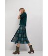 HER. midi rok met groene ruit