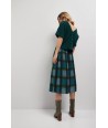 HER. midi rok met groene ruit