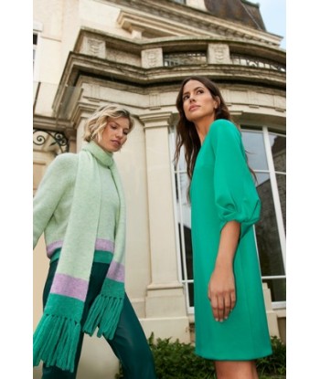 HER. korte jurk in emerald groen