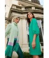 HER. korte jurk in emerald groen