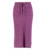 FOUR ROSES paarse gebreide midi rok