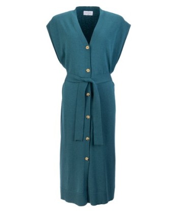 FOUR ROSES lange cardigan zonder mouwen