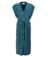FOUR ROSES lange cardigan zonder mouwen