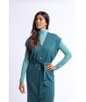 FOUR ROSES lange cardigan zonder mouwen