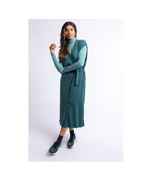 FOUR ROSES lange cardigan zonder mouwen