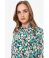 TERRE BLEUE midi jurk met bloemen