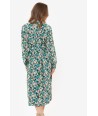 TERRE BLEUE midi jurk met bloemen