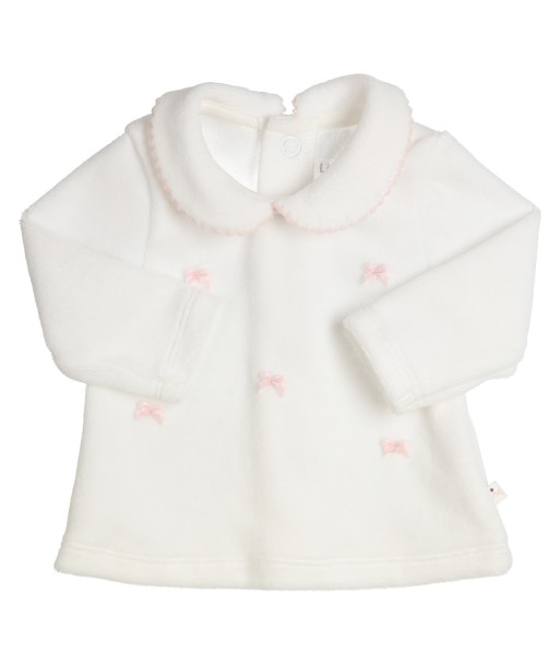 GYMP ecru pull met roze strikjes