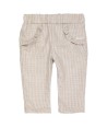 GYMP broek met fijne bruine ruitjes