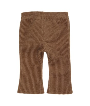 GYMP bruine flare legging met ribbelstructuur