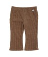 GYMP bruine flare legging met ribbelstructuur