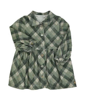 GYMP jurk met groene ruiten