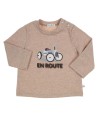 GYMP beige t-shirt en route