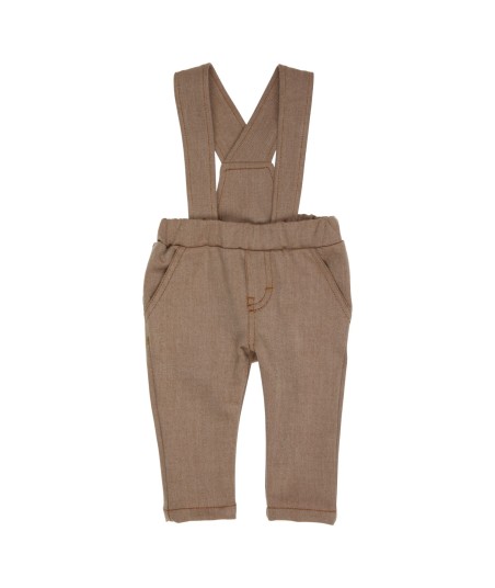GYMP bruine broek met bretellen
