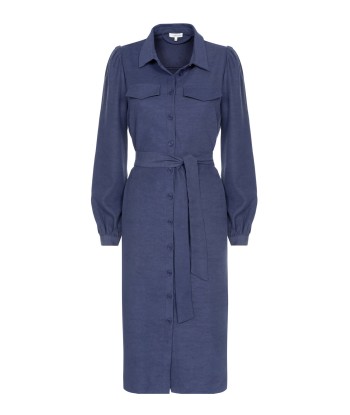 TERRE BLEUE blauwe jurk