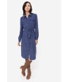 TERRE BLEUE blauwe jurk