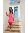 HER. roze jas in Chanel stijl