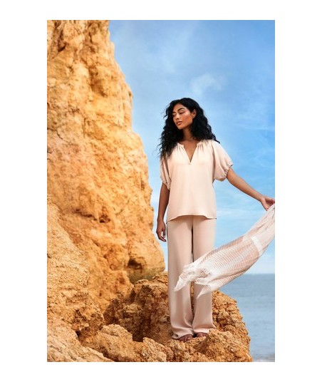HER. effen beige broek