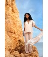 HER. effen beige broek