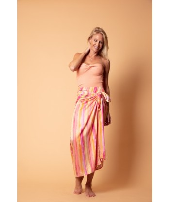 AC wikkel rok met strepen in multicolor