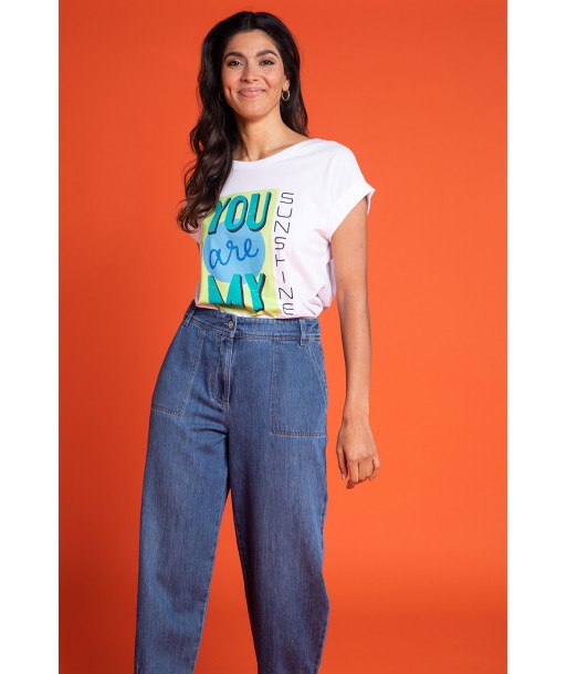 FOUR ROSES t-shirt you are my sunshine in groen