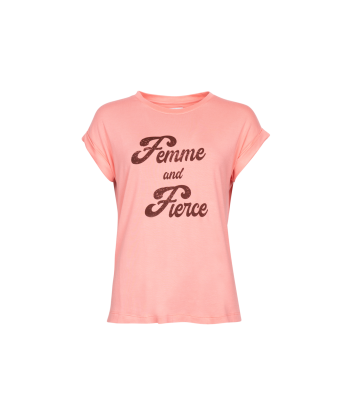 FOUR ROSES roze t-shirt...