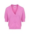 TERRE BLEUE roze cardigan met halve mouw