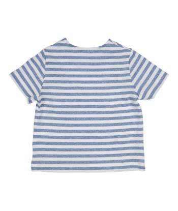 GYMP t-shirt met blauwe strepen
